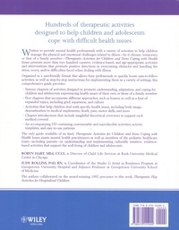 Therapeutic Activities for Children and Teens Coping with Health Issues  avec 1 Cédérom