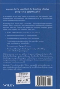 Handbook of Parent Training. Helping Parents Prevent and Solve Problem Behaviors 3rd edition
