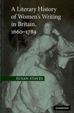 Susan Staves - A Literary History of Women's Writing in Britain, 1660-1789.