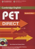 Sue Ireland et Joanna Kosta - PET Direct Student's Book. 1 Cédérom