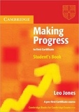 Leo Jones - Making progress to first certificate student's book.