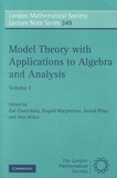 Zoé Chatzidakis et Dugald Macpherson - Model Theory with Applications to Algebra and Analysis - Volume 1.