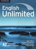 Alex Tilbury et Theresa Clementson - English Unlimited Elementary A2. 3 CD audio