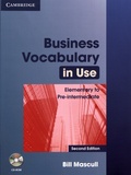 Bill Mascull - Business Vocabulary in Use Elementary to Pre-Intermediate with Answers. 1 Cédérom