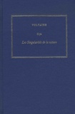  Voltaire - Les oeuvres complètes de Voltaire - Tome 65B, Les singularités de la nature.