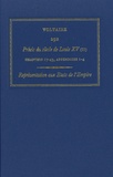  Voltaire - Les oeuvres complètes de Voltaire - Tome 29B, Précis du siècle de Louis XV (II) Représentation aux Etats de l'Empire.