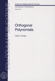 Gabor Szego - Orthogonal Polynomials.