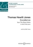 Jones thomas Hewitt - Contemporary Choral Series  : Excellence - No. 5 from "The Same Flame". mixed choir (SSAATTBB) and piano. Partition de chœur..