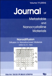 D-L Beke - Journal of Metastable and Nanocrystalline Materials N° 19, 2004 : Nanodiffusion - Diffusion in Nanostructured Materials.