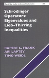 Rupert L. Frank et Ari Laptev - Schrödinger Operators: Eigenvalues and Lieb-Thirring Inequalities.