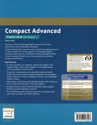 Compact Advanced C1. Student's Book with answers  avec 1 Cédérom