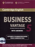  Cambridge University Press - Cambridge English Business Vantage 5 with answers - Authentic exramination papers from Cambridge ESOL. 2 CD audio