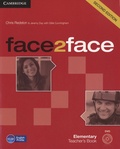 Chris Redston et Gillie Cunningham - Face2face - Elementary Teacher's Book. 1 DVD
