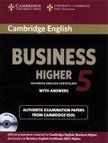  Cambridge University Press - Cambridge English: Business Higher 5 - Authentic examination papers from Cambridge ESOL. 1 CD audio