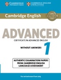  Cambridge University Press - Cambridge English Advanced Certificate in Advanced English 1 for Revised Exam from 2015 without Answers - Authentic Examination Papers from Cambridge English Language Assessment.