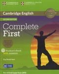 Guy Brook-Hart - Complete First - Student's Book with Answers. 1 Cédérom + 2 CD audio