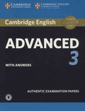  Cambridge University Press - Cambridge English Advanced 3 with Answers - Authentic Examination Papers.