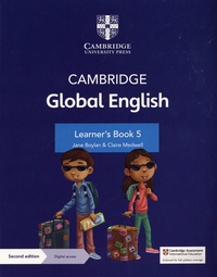 Jane Boylan et Claire Medwell - Cambridge Global English for Cambridge Primary English as a Second Language - Learner's Book 5 with Digital Access.
