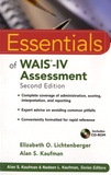 Elizabeth O. Lichtenberger et Alan Kaufman - Essentials of WAIS-IV Assessment. 1 Cédérom