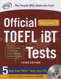  ETS - Official TOEFL iBT Tests - Volume 1. 1 Cédérom