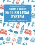 Emily Allbon et Sanmeet Kaur Dua - Elliott and Quinn's English Legal System.