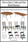  Adam Keller - How to Start A Table and Chair Rental Business: An Experts Guide to Being Successful Part-time or Full-time.