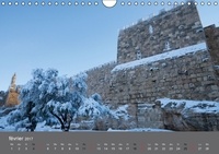 Jérusalem, les murs de la vieille ville. Une promenade exaltante le long des murs de la vieille ville de Jérusalem. Calednrier mural A4 horizontal  Edition 2017