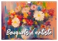Sudpastel Sudpastel - CALVENDO Art  : Bouquets d'artiste (Calendrier mural 2024 DIN A4 vertical), CALVENDO calendrier mensuel - Calendrier illustré par une série de 12 Tableaux modernes de bouquets colorés..