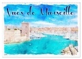 Sudpastel Sudpastel - CALVENDO Places  : Vues de Marseille (Calendrier mural 2024 DIN A3 vertical), CALVENDO calendrier mensuel - Série de 12 tableaux, créations originales de vues de Marseille.