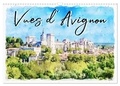 Sudpastel Sudpastel - CALVENDO Places  : Vues d'Avignon (Calendrier mural 2024 DIN A3 vertical), CALVENDO calendrier mensuel - Série de 12 tableaux, créations originales de vues d'Avignon.