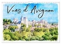 Sudpastel Sudpastel - CALVENDO Places  : Vues d'Avignon (Calendrier mural 2024 DIN A4 vertical), CALVENDO calendrier mensuel - Série de 12 tableaux, créations originales de vues d'Avignon.