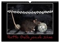 Kathy Mahevo - CALVENDO Animaux  : Ratte Ouille jeu de scène (Calendrier mural 2024 DIN A3 vertical), CALVENDO calendrier mensuel - Petite ratte en spectacle..
