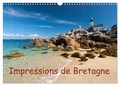 Klaus Hoffmann - CALVENDO Places  : Impressions de Bretagne (Calendrier mural 2024 DIN A3 vertical), CALVENDO calendrier mensuel - La Bretagne, le pays entouré par la mer.