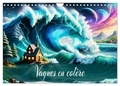 Dusanka Djeric - CALVENDO Places  : Vagues en colère (Calendrier mural 2025 DIN A4 vertical), CALVENDO calendrier mensuel - Danse des vagues de l'océan, force inspirante de la nature..