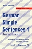  Klara Wimmer - German Simple Sentences 1, German/English, Level 1 - Beginners: A1 (Textbook) - German Reader, #3.