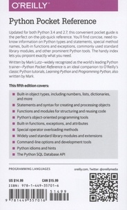 Python Pocket Reference 5th edition