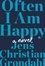 Jens Christian Grøndahl - Often I Am Happy - A Novel.