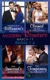 Sharon Kendrick et Abby Green - Modern Romance March 2017 Books 1 - 4 - Secrets of a Billionaire's Mistress / Claimed for the De Carrillo Twins / The Innocent's Secret Baby / The Temporary Mrs. Marchetti.