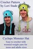  Lori Stade - Cyclops Monster Hat for Teens Crochet Pattern.