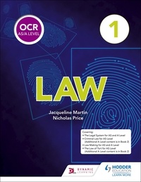 Jacqueline Martin et Nicholas Price - OCR AS/A Level Law Book 1.