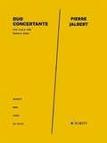Pierre Jalbert - Duo Concertante - for viola and double bass. viola and double bass. Partition..