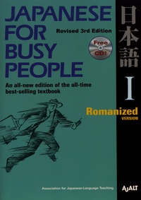  AJALT - Japanese for Busy People I - Romanized Version. 1 CD audio