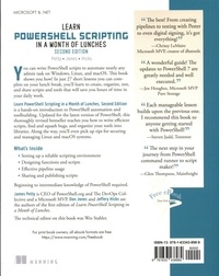 Learn PowerShell Scripting in a Month of Lunches. Write and Organize Scripts and Tools 2nd edition