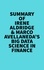  Everest Media - Summary of Irene Aldridge &amp; Marco Avellaneda's Big Data Science in Finance.