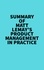  Everest Media - Summary of Matt Lemay's Product Management in Practice.
