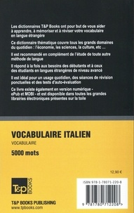 Vocabulaire italien pour l'autoformation. 5000 mots