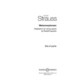 Richard Strauss - Metamorphosen - Realisation for string septet by Rudolf Leopold. 2 violins, 2 violas, 2 cellos and double bass. Jeu de parties..