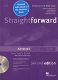 Jim Scrivener et Mike Sayer - Straightforward advanced C1 - Teacher's book with Pratice Online access. 1 DVD