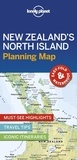  Lonely Planet - New Zealand's North Island Planning Map.
