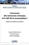 Florian Fizaine et Xavier Galiègue - L'économie des ressources minérales et le défi de la soutenabilité - Tome 2, Enjeux et leviers d'action.